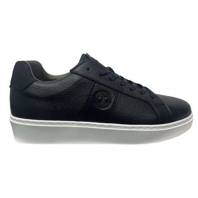 Barbour Footwear Barbour Men's Black Leather Pointing Trainers