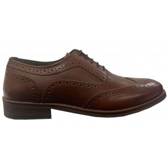 Barbour Men's Mahogany Isham Brogue Shoe