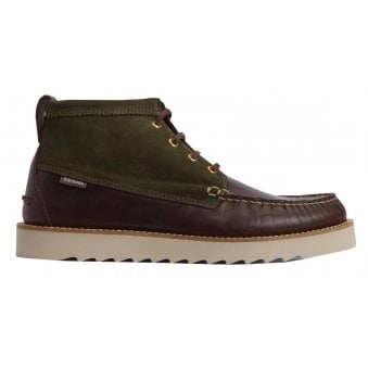 Barbour Men's Olive Hadston Chukka Boots