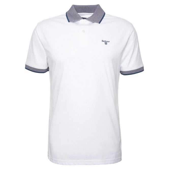 Barbour Heritage Barbour Hertiage Men's Classic White Cornsay Polo Shirt