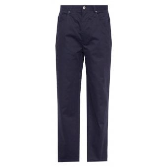 Barbour Men's Dark Navy Regular fit Brushed Cotton Jeans
