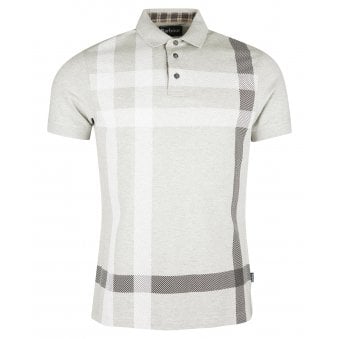 Barbour Men's Grey Marl Blaine Polo Shirt