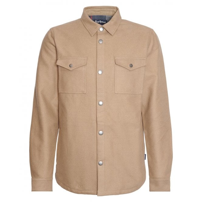 Barbour Heritage Barbour Men's Military Brown Twill Carrbridge Overshirt