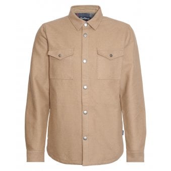 Barbour Men's Military Brown Twill Carrbridge Overshirt