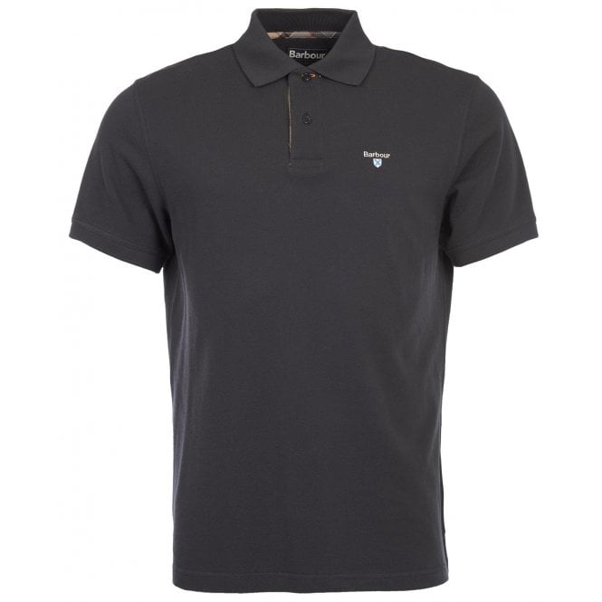 Barbour Heritage Barbour Men's Navy Tartan Pique Polo Shirt