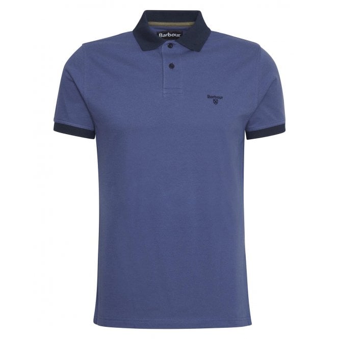 Barbour Heritage Barbour Men's Oceana Blue Lynmouth Polo Shirt