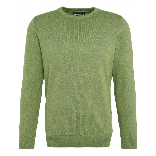 Barbour Heritage Thyme Pima Cotton Crew Neck Jumper