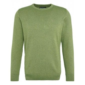 Barbour Heritage Thyme Pima Cotton Crew Neck Jumper