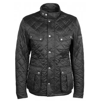  Barbour Men's Black Tourer Ariel Polarquilt Jacket.