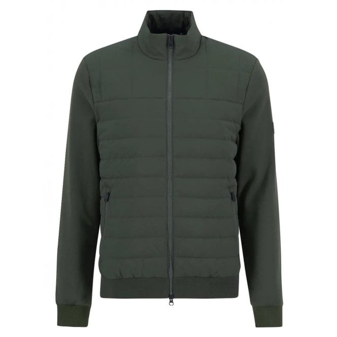 Barbour International Collins Baffle Sage Quilted Jacket