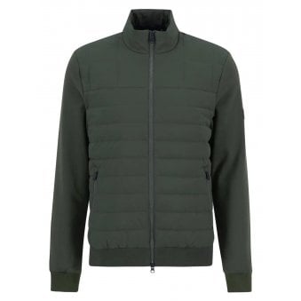 Barbour International Collins Baffle Sage Quilted Jacket