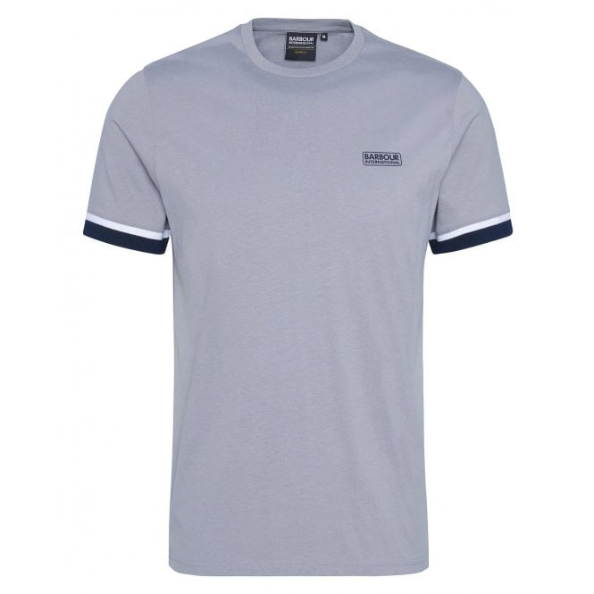 Barbour International Men's Evan Pale Slate Grey T-shirt