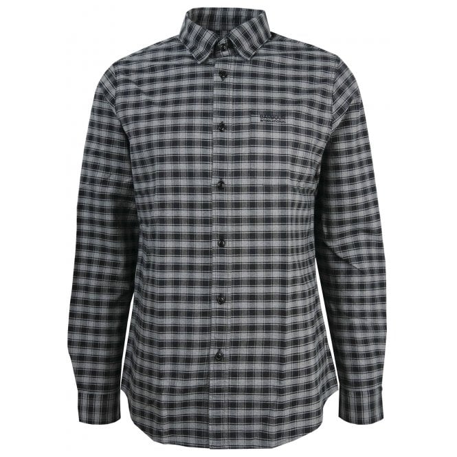Barbour International Men's Tailored Check Long Sleeved Cable Shirt