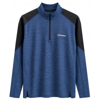 Berghaus Men's Dark Blue/ Black Farndale Long Sleeved Tech T-shirt