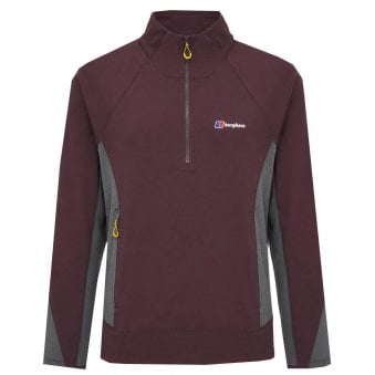 Berghaus Men's Dark Purple Wavertree Half Zip
