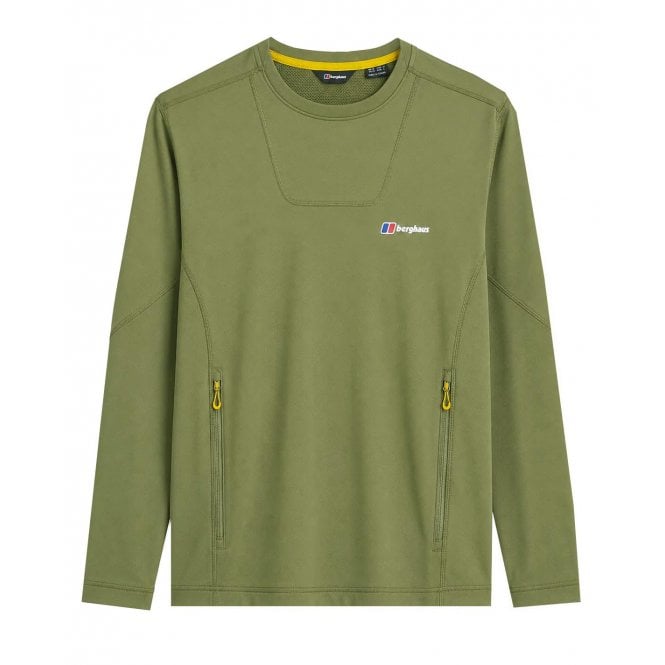 Berghaus Men's Green Greenbank Crew Neck Top