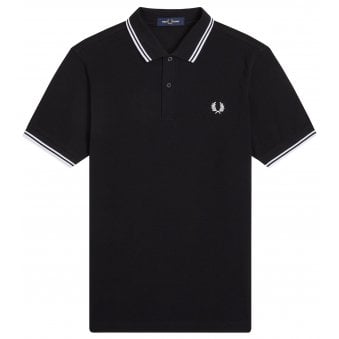 Fred Perry Men's Black Polo Shirt