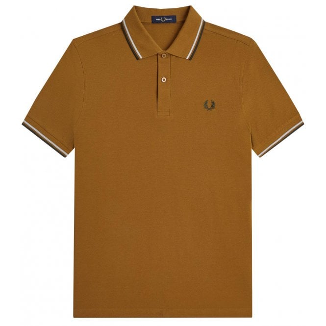 Fred Perry Men's Dark Caramel Polo Shirt