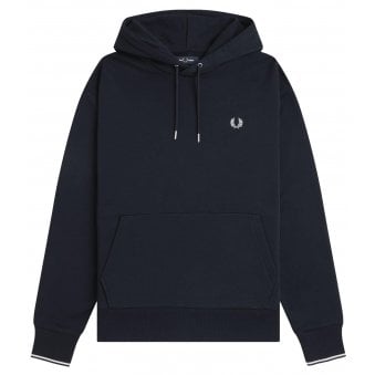 Fred Perry Men's Navy Hooded Sweatshirt