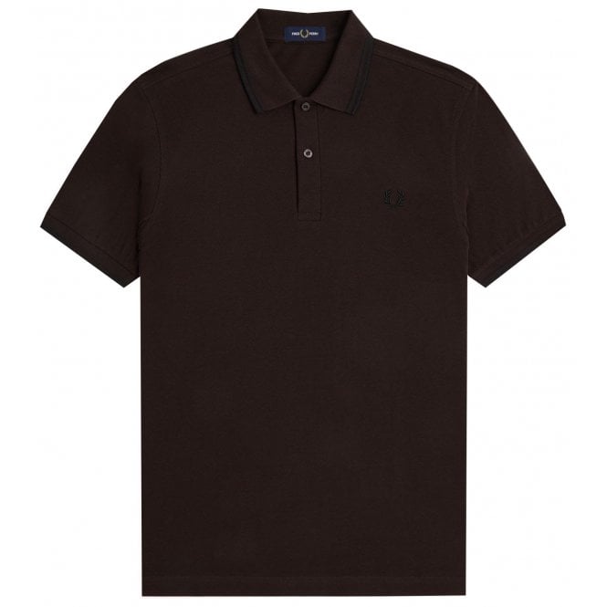 Fred Perry Men's Rich Brown Polo Shirt