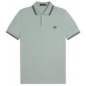 Fred Perry Men's Silver Blue Polo Shirt