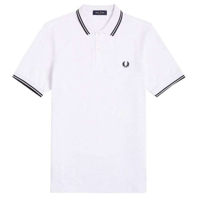 Fred Perry Men's White Polo Shirt