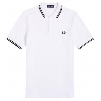 Fred Perry Men's White Polo Shirt