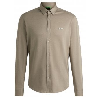 Hugo Boss Beige Motion Long Sleeved Shirt