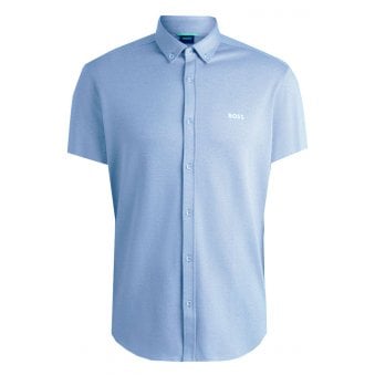 Hugo Boss Blue Motion Short Sleeved Shirt