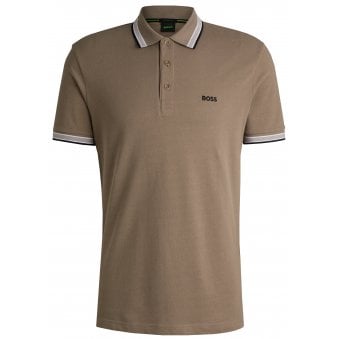 Hugo Boss Dark Beige Paddy Polo Shirt