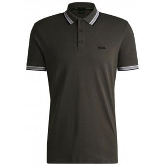 Hugo Boss Dark Grey Paddy Polo Shirt