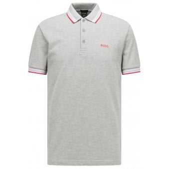 Hugo Boss Grey Paddy Polo Shirt