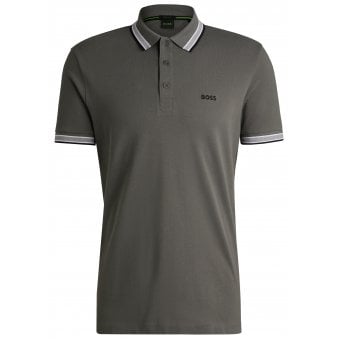 Hugo Boss Grey Paddy Polo Shirt