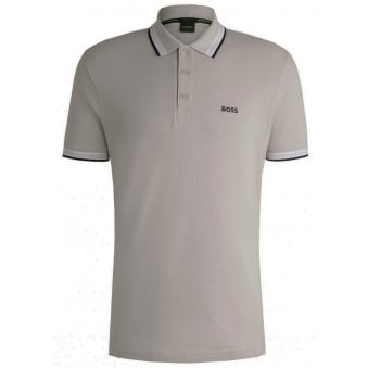 Hugo Boss Light Grey Paddy Polo Shirt