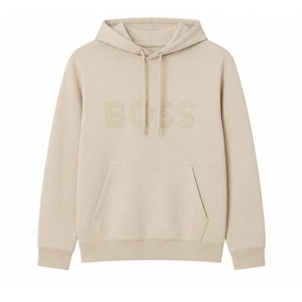 Hugo Boss Men's Beige Soody Hooded Sweatshirt