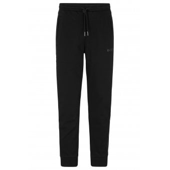 Hugo Boss Men's Black Hadiko Mirror Jogging Bottoms.