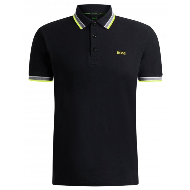 Hugo Boss Athleisure Hugo Boss Men's Black Paddy Polo Shirt