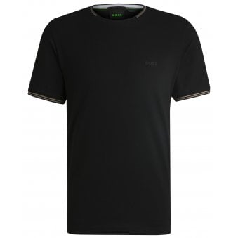 Hugo Boss Men's Black Regular Fit Taul T-shirt.