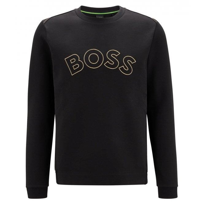 Hugo Boss Athleisure Hugo Boss Men's Black Salbo Iconic Sweatshirt.