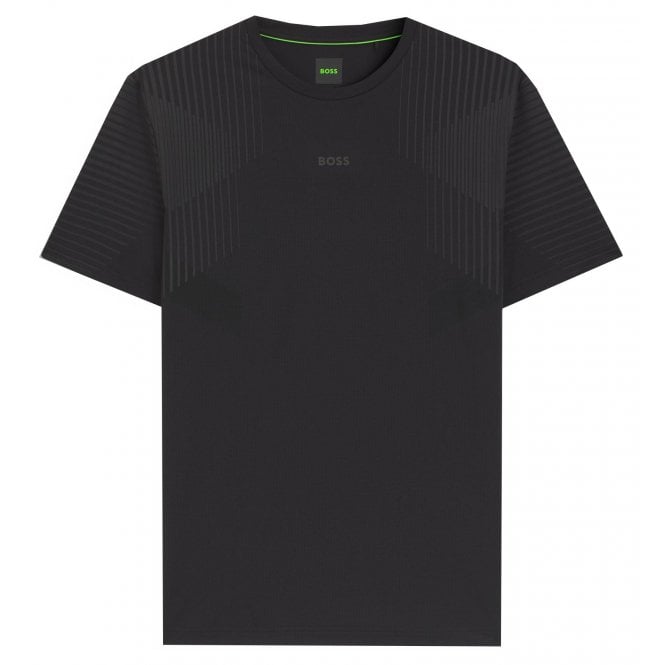 Hugo Boss Athleisure Hugo Boss Men's Black Slim Fit Active T-shirt with reflective details