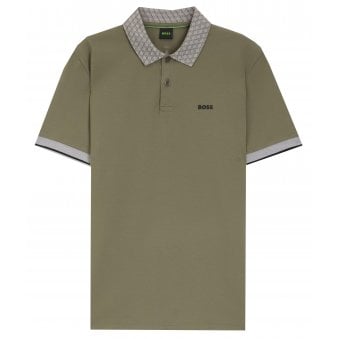 Hugo Boss Men's Green Chip Paddy polo shirt