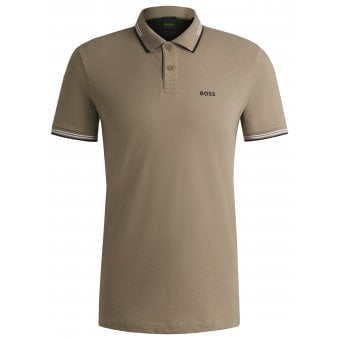 Hugo Boss Men's Khaki Paul Polo Shirt