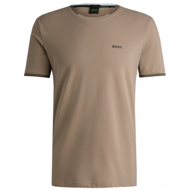 Hugo Boss Athleisure Hugo Boss Men's Khaki Regular Fit Taul T-shirt.