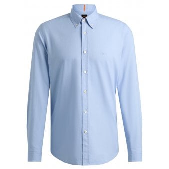 Hugo Boss Men's Light Blue Ricket Long Sleeved Shirt