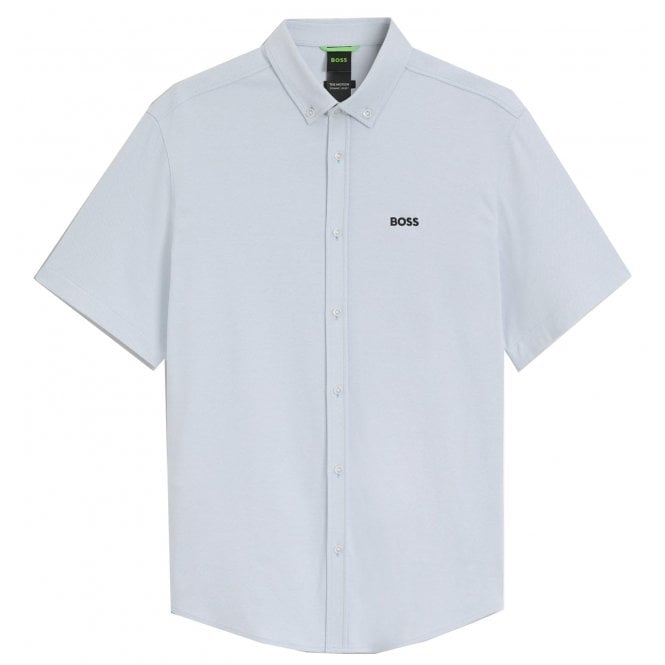 Hugo Boss Athleisure Hugo Boss Men's Light Blue Short Sleeved Motion Shirt