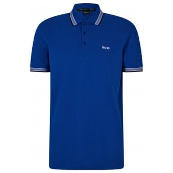 Hugo Boss Men's Medium Blue Paddy Polo Shirt