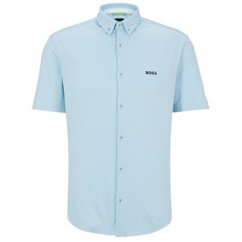 Hugo Boss Men's Mint BIADIA R Short Sleeved Shirt