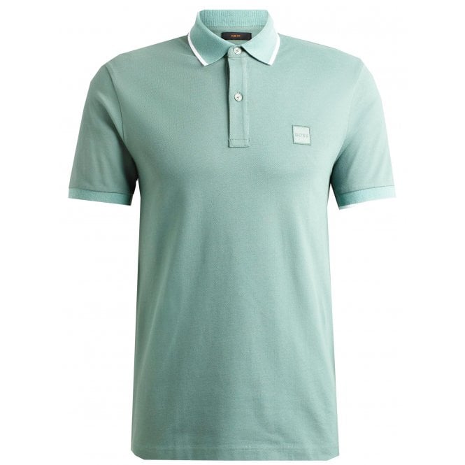Hugo Boss Athleisure Hugo Boss Men's Mint Green Passertip Polo