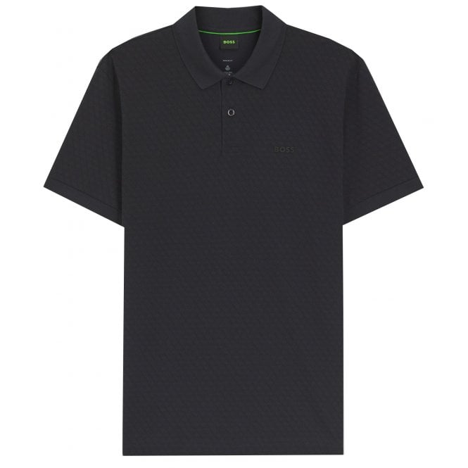 Hugo Boss Athleisure Hugo Boss Men's Navy Chip Paddy Polo Shirt With full Pattern