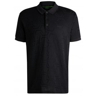 Hugo Boss Men's Navy HexaQuilt Paddy Polo Shirt
